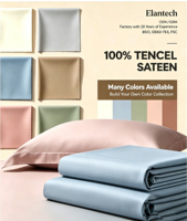 Parure de lit de luxe verte 100 % Tencel Lyocell, rafraîchissante et douce, confort quatre saisons, draps, housse de couette et couette sur mesure