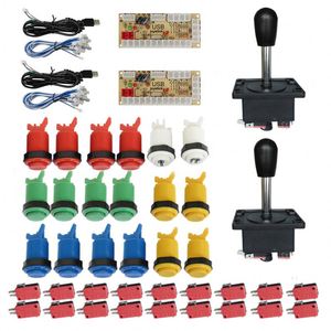 Dropshipping 제로 딜레이 아케이드 조이스틱 DIY 키트 LED USB 인코더 + 조이스틱 + 조명 푸시 버튼 + 케이블 - Product Image 6