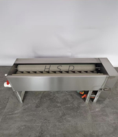 Kleine commerciële eierwasmachine met borstel, automatische reiniging & droging, 304 roestvrij staal voor verse eieren
