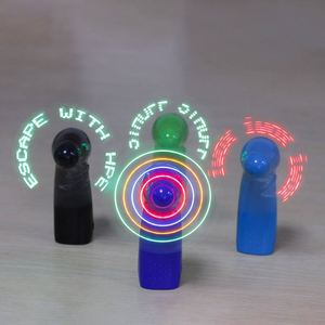 Ventiladores Recargables con Logotipo Personalizable, Mini Aire Acondicionado Portátil USB, Ventilador de Mano con Mensaje LED Programable - Product Image 1