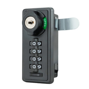 Cerradura de combinación numérica de código de 4 dígitos duradera para muebles de oficina Uso de empleados-función de reinicio cero para armario casillero gimnasio - Product Image 1