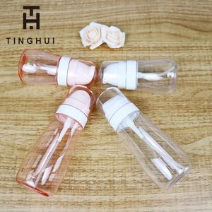 Bonita botella pulverizadora de PETG rosa con gatillo, botellas de plástico únicas, pulverizador portátil para rostro, pulverizadores con llavero - Product Image 6