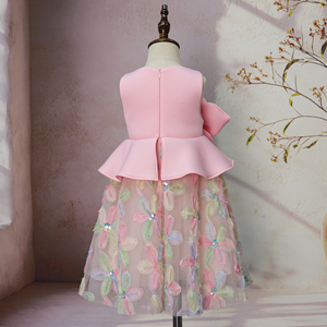 Design principessa bambine 3D grandi fiori abiti volant fiori eleganti compleanno matrimonio Tulle vestiti boutique - Product Image 4