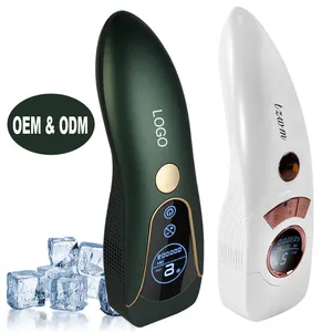 OEM ODM Epilator Laser penghilang bulu portabel mesin Laser penghilang bulu penggunaan rumah pendingin es perangkat Laser IPL penghilang rambut