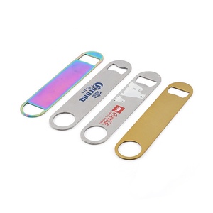 Ouvre-bouteille de bière en acier inoxydable, lame de Bar avec Logo personnalisé, blanc en métal brossé, vente en gros, 1 pièce - Product Image 3