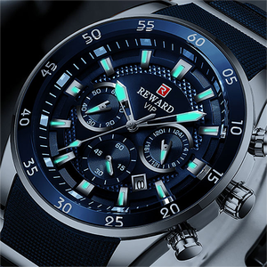 REWARD RD81011M Relojes Deportivos de Alta Gama para Hombre, Reloj de Cuarzo Cronógrafo de Negocios con Esfera Grande, Relojes de Pulsera Resistentes al Agua con Caja de Aleación - Product Image 5