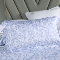 Ensemble de housse de couette en rayonne organique imprimée de qualité supérieure en bambou ensemble de literie King Size personnalisé taie d'oreiller pour la maison et l'hôtel