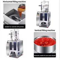 Machine de remplissage haute vitesse pour sachets de sauce au fromage liquide à fermeture sur quatre côtés