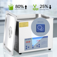 Pembersih Ultrasonik Seri LICHEN UC-D dengan Tangki Baja Tahan Karat 304, Layar LED, Penghilang Gas, dan Drainase untuk Pembersihan Laboratorium