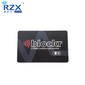 Оптовая продажа, ПВХ противоугонная система NFC RFID блокирующая карта с пользовательской печатью Защитная сигнальная защита для кредитных карт водонепроницаемая защита от скимминга - Product Image 6
