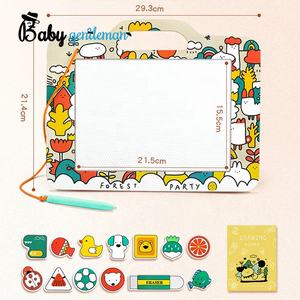 子供のためのホットセールクリエイティブ落書きおもちゃポータブル木製磁気製図板Z12288B - Product Image 1