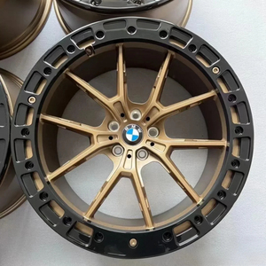 Stile 3 segmenti forgiato 19 20 21 22 pollici Custom Anniversary Evo in lega d'oro per cerchi sportivi BMW X5 <span class=keywords><strong>E60</strong></span> PG3