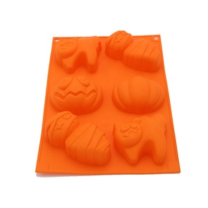 Lovely Halloween Pumpkin <b>Silicone</b> Mold Sustainable Cake <b>Tool</b> for Chocolate Gummy Sugar Candle Use - Product Image 4