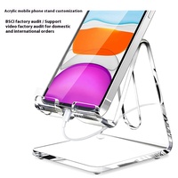 Transparenter Acryl-Telefonst änder Desktop Ins Style Vertikaler Telefon halter Tablet-Ständer Tragbarer Telefon halter