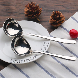 Cuchara pequeña para sopa, de acero inoxidable 304, nueva cuchara multifuncional para salsa, cuchara para polvo de arroz, suministros para hoteles - Product Image 1