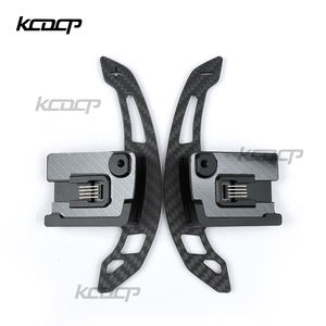 Accessoires d'intérieur de voiture volant en fibre de carbone palette de changement de vitesse magnétique pour <span class=keywords><strong>ford</strong></span> 2015-2023 Mustang - Product Image 1