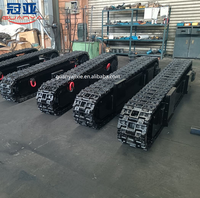 Châssis de chenilles Guanya personnalisé, d'origine usine de Zhejiang, Chine, garantie 1 an pour fraiseuse de tunnel, concasseur mobile, chargeuse de matériaux