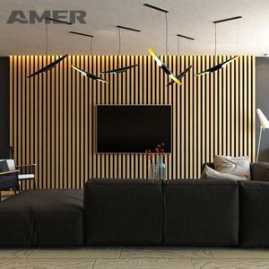 Amer <span class=keywords><strong>madera</strong></span> gris texturizada acento paneles <span class=keywords><strong>de</strong></span> <span class=keywords><strong>madera</strong></span> portátiles PET MDF acústico listón pared panel <span class=keywords><strong>de</strong></span> <span class=keywords><strong>madera</strong></span> 4x8 diseño arte 2,5 <span class=keywords><strong>metros</strong></span> - Product Image 5