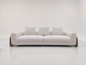 Base <span class=keywords><strong>de</strong></span> madera tapizada, diseño <span class=keywords><strong>de</strong></span> <span class=keywords><strong>dos</strong></span> cojines, sofá <span class=keywords><strong>de</strong></span> sensación contemporáneo - Product Image 3