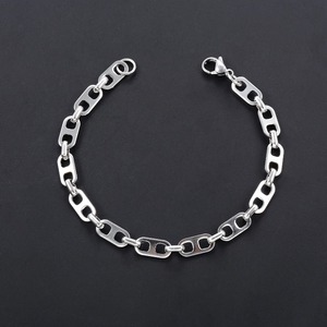 Bracelet en acier inoxydable <span class=keywords><strong>de</strong></span> 6 mm <span class=keywords><strong>de</strong></span> large, chaîne nez <span class=keywords><strong>de</strong></span> cochon, bijoux punk classiques pour hommes et femmes, Coffee Beans Link - Product Image 4