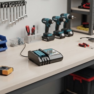 Cargador Rápido Actualizado 5A 6A DC18RD Compatible <span class=keywords><strong>con</strong></span> Batería de Iones de Litio de 18V Compatible <span class=keywords><strong>con</strong></span> BL1830, BL1840, BL1850, BL1860 - Product Image 6