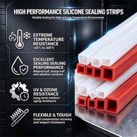 Bande de silicone sur mesure, bande de caoutchouc silicone extrudée creuse, profil de calfeutrage en silicone multi-formes pour l'étanchéité industrielle