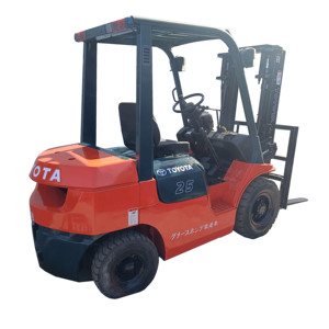 รถยกฟอร์คลิฟท์มือสอง โตโยต้า ขนาด 2.5 ตัน 4300 กก. รุ่น FD25 ใช้แก๊ส LPG ราคาถูก ผ่านการทดสอบและตรวจสอบแล้ว - Product Image 1
