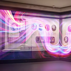 Nouvelle conception d'affichage de film LED transparent ultra flexible fenêtre en verre auto-adhésive publicité écran de film LED - Product Image 4