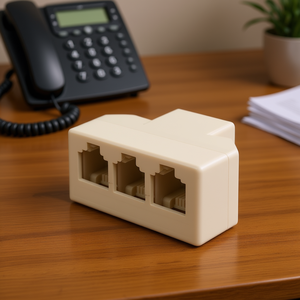 Rj11 Telephone <b>Splitter</b> 1 In 3 Out Female 2 Pole Connector For Phone Line Extension - Product Image 3