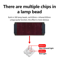 Lampu merah silikon Led kecantikan lipat, perangkat lampu terapi wajah Panel lampu merah grosir