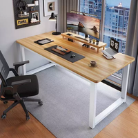 Bureau d'ordinateur renforcé épais, bureau de jeu simple, table de bureau à domicile pour chambre d'étudiant