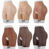 Pantalones de silicona de 1.6 cm de grosor para realzar glúteos, control de abdomen, ropa interior femenina, levantador de glúteos, moldeador de caderas.