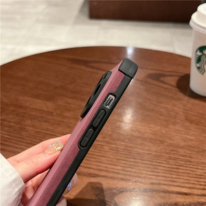 Custodia per Telefono in Pelle di Agnello Retrò di Lusso, <span class=keywords><strong>Cover</strong></span> Morbida in Silicone Tinta Unita Antiurto per <span class=keywords><strong>iPhone</strong></span> 16e 15 14 13 12 11 <span class=keywords><strong>7</strong></span> 8 - Product Image 3