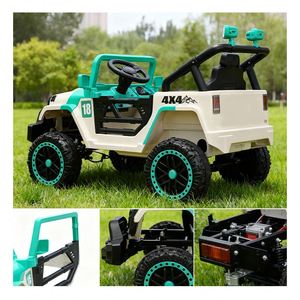 Electric Ride-On Car for Kids Battery Operated Double Drive Motor MP3 Music Player Durable <b>Plastic</b> Construction Safe Design - Product Image 3