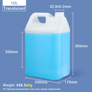 Seau carré en plastique de haute qualité de <span class=keywords><strong>10</strong></span> <span class=keywords><strong>litres</strong></span>, bidon en HDPE de qualité <span class=keywords><strong>alimentaire</strong></span> de 2,5 gallons, bidons de type F pour contenants liquides - Product Image 6