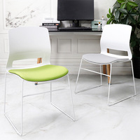 Chaise de conférence exécutive moderne et flexible - Extrêmement confortable, légère, mobilier de bureau ergonomique empilable pour auditorium