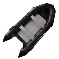 Kapal Karet Dapat Dilipat 15ft 470Cm Hypalon/PVC Kecepatan Tinggi dengan Lantai Aluminium