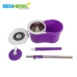 Mopa Giratoria de Microfibra con Mango Telescópico Giratorio de 360° y Palo de Acero Inoxidable para una Fácil Limpieza de Pisos de Alta Calidad - Product Image 2