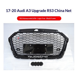 Grille nid d'abeille noire pour <span class=keywords><strong>Audi</strong></span> <span class=keywords><strong>A3</strong></span> modifiée S3 RS3, modèle OLIVER 17 18 19 20, pour la partie avant du véhicule - Product Image 6