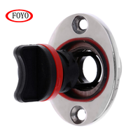 FOYO Marine Hardware Bouchon de vidange en acier inoxydable PC argenté pour bateau