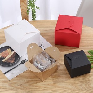 Cajas de Panadería de Papel Kraft Creativas y Personalizables, Cajas Multiusos para Postres, Nougat, Galletas, Dulces y Mini Pasteles, Empaque para Regalos - Product Image 1