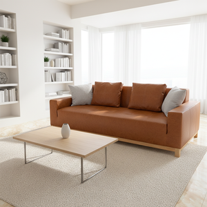 Ensemble de canapés de salon de luxe à trois places en <span class=keywords><strong>cuir</strong></span> synthétique Chesterfield moderne personnalisé - Product Image 3