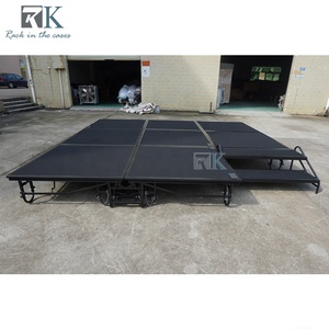 Assemble Mobile <b>Stage</b> <b>Platform</b> Carpeted Finish Hotels Folding <b>Stage</b> - Product Image 2