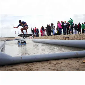 巨型PVC 20米长充气脱脂板游泳池或充气skimboard游泳池或充气水池用于skimboard