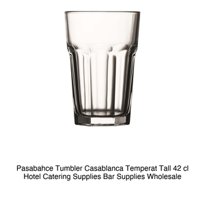 Vaso Pasabahce Casablanca, Templado, Alto, 42 cl, Suministros para Hoteles y Restaurantes, Suministros para Bares, Venta al por Mayor - Product Image 2