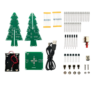 OKN428-16 STEM Educational <b>DIY</b> <b>Kit</b> <b>DIY</b> Soldering <b>Kit</b> Christmas Music Tree 7 Color LED Glow Light Assembly <b>Kit</b> - Product Image 1