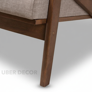 Anesa 55 \ "Sofá compacto de madera personalizable de 2 plazas de mediados de siglo para sala de estar o balcón - Product Image 1