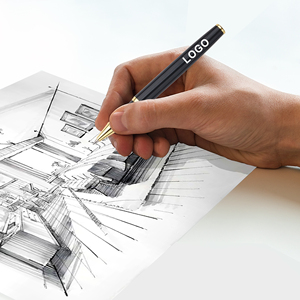 Stylo à encre gel promotionnel classique personnalisé avec logo, 1,0 mm, métal, design élégant pour les entreprises - Product Image 5