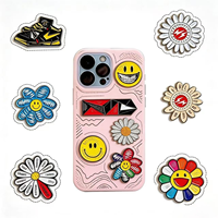 Pegatinas para Carcasas de Teléfono, Dijes Metálicos Grabados Personalizados, Diseño DIY, Decoración Móvil, Regalos, Fabricante Mayorista de Dijes para Teléfono