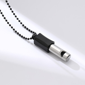 Joyería magnética de acero inoxidable a la moda, accesorios deportivos, puede sonar Herz, silbato magnético, succión, respiración, alivia el collar - Product Image 6